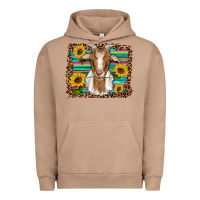 Pigment Burro goat daisy sunflowers leopard serape glitter Urban Hoodie - Artiststas