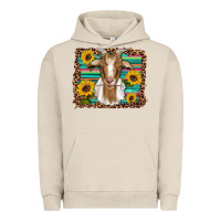 Pigment French Oak goat daisy sunflowers leopard serape glitter Urban Hoodie - Artiststas