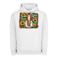 Pigment Lunar Rock goat daisy sunflowers leopard serape glitter Urban Hoodie - Artiststas