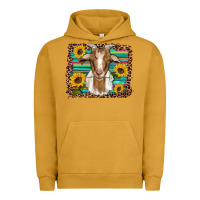 Pigment Peanut Butter goat daisy sunflowers leopard serape glitter Urban Hoodie - Artiststas