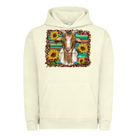 Pigment Pistachio goat daisy sunflowers leopard serape glitter Urban Hoodie - Artiststas
