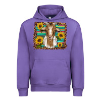 Tulip goat daisy sunflowers leopard serape glitter Urban Hoodie - Artiststas