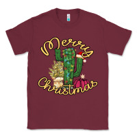 Burgundy Cactus Christmas Classic Tee - Bettercallsaul