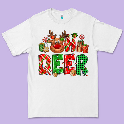 Oh Deer Reindeer Premium Tee Designed By Nancycooperartshop