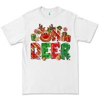 White Oh deer Reindeer Premium Tee - NancyCooperArtShop