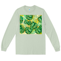 Matcha monstera leaf Long Sleeve Tee - TumblerDesignByShophia