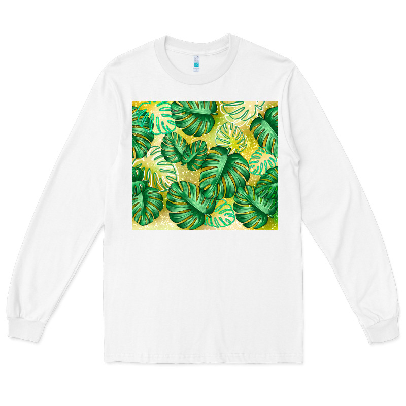 Monstera Leaf Long Sleeve Tee by TumblerDesignByShophia | Teevron