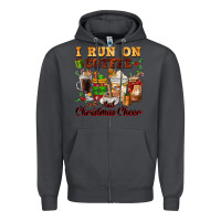 Smoke i run on coffee and christmas cheer Zipper Hoodie - FaDigitalArtStudio