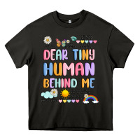 Asphalt dear tiny human behind me Heavy Core Tee - JahusDesignShop