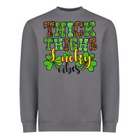Storm St. Patrick's Thick thighs lucky vibes Heavyweight Sweatshirt - OliviaCreatesArt