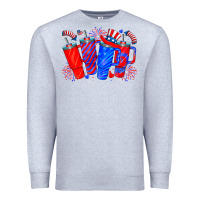 Heather Grey american obsessive cup Premium Sweatshirt - CowhideDigitalArt