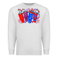 Oatmeal Heather american obsessive cup Premium Sweatshirt - CowhideDigitalArt