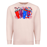 Pale Pink american obsessive cup Premium Sweatshirt - CowhideDigitalArt