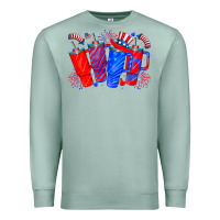 Seafoam american obsessive cup Premium Sweatshirt - CowhideDigitalArt