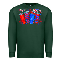 Sports Green american obsessive cup Premium Sweatshirt - CowhideDigitalArt