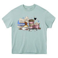 Arona coffee and books Heavy Core Tee - MaliasSmallBusiness