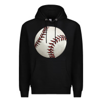 Black baseball ball Premium Hoodie - FaDigitalArtStudio
