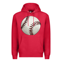 Cardinal baseball ball Premium Hoodie - FaDigitalArtStudio