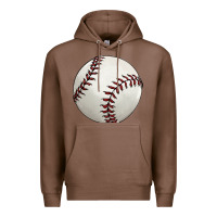 Chestnut baseball ball Premium Hoodie - FaDigitalArtStudio