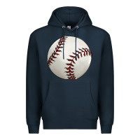 Navy baseball ball Premium Hoodie - FaDigitalArtStudio