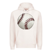 Pale Pink baseball ball Premium Hoodie - FaDigitalArtStudio