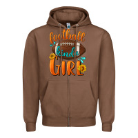 Chestnut football kinda girl Zipper Hoodie - BundleAndBundleShop