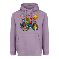 Lavender summer gnomes  truck Heavyweight Hoodie - CowhideDigitalArt