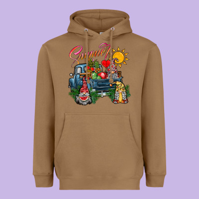 Summer Gnomes  Truck Heavyweight Hoodie Designed By Cowhidedigitalart