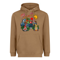 Toasted Coconut summer gnomes  truck Heavyweight Hoodie - CowhideDigitalArt