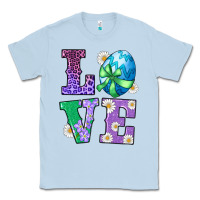 Dusty Blue easter love egg Classic Tee - RanaPortraitStore
