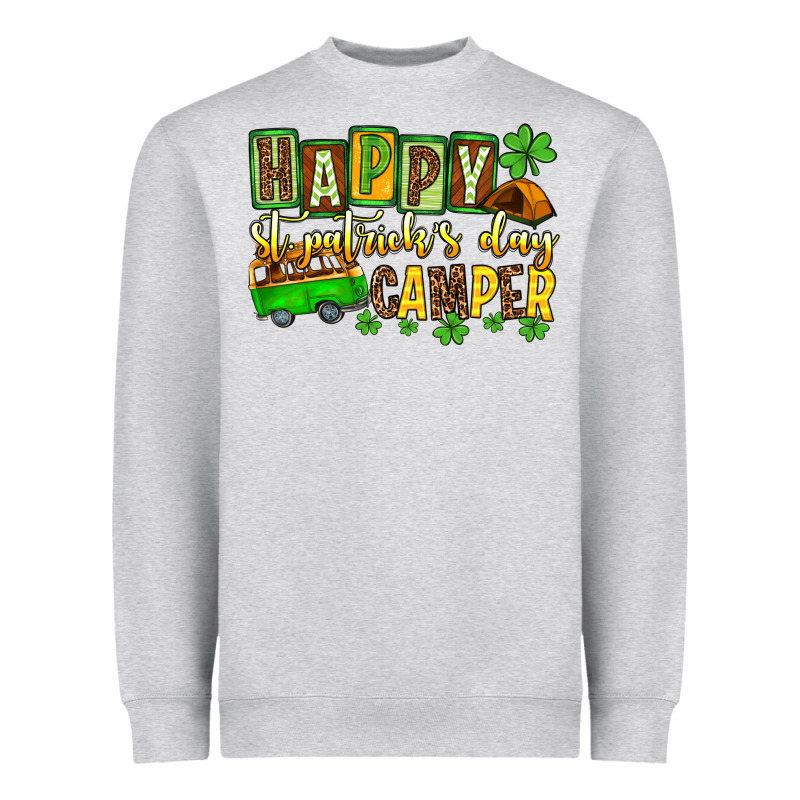 St. Patrick's Happy St. Patrick's Day Camper Heavyweight Sweatshirt by OliviaCreatesArt | Teevron