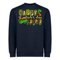 Navy St. Patrick's Happy St. Patrick's Day camper Heavyweight Sweatshirt - OliviaCreatesArt