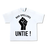 White Bad Spellers Urban Heavy Tee - Bettercallsaul