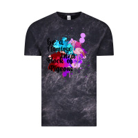 Cloud Black Be a Flamingo in a Flock of Pigeons Vintage Tee - Bettercallsaul