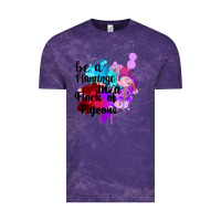 Cloud Purple Be a Flamingo in a Flock of Pigeons Vintage Tee - Bettercallsaul