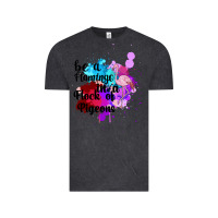 Vintage Black Be a Flamingo in a Flock of Pigeons Vintage Tee - Bettercallsaul