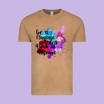 Be A Flamingo In A Flock Of Pigeons Vintage Tee Designed By Bettercallsaul