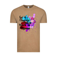 Vintage Coffee Be a Flamingo in a Flock of Pigeons Vintage Tee - Bettercallsaul