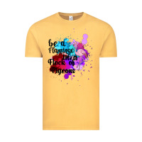 Vintage Mustard Be a Flamingo in a Flock of Pigeons Vintage Tee - Bettercallsaul
