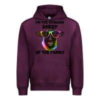 Mauve Wine i'm the rainbow sheep of the family suffolk sheep Urban Hoodie - Artiststas