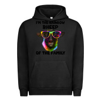Pigment Black i'm the rainbow sheep of the family suffolk sheep Urban Hoodie - Artiststas