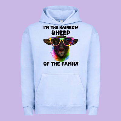 I'm The Rainbow Sheep Of The Family Suffolk Sheep Urban Hoodie Designed By Artiststas
