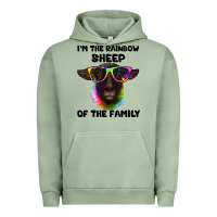 Pigment Oil Green i'm the rainbow sheep of the family suffolk sheep Urban Hoodie - Artiststas