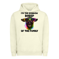 Pigment Pistachio i'm the rainbow sheep of the family suffolk sheep Urban Hoodie - Artiststas