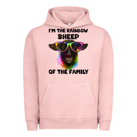 Pigment Salmon i'm the rainbow sheep of the family suffolk sheep Urban Hoodie - Artiststas