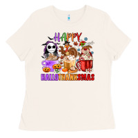Bone happy hallothanksmas Ladies Tee - MaliasSmallBusiness