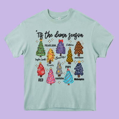 Tis The Damn Season Music Heavy Core Tee Designed By Maliassmallbusiness