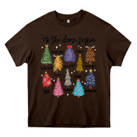 Chocolate Brown tis the damn season music Heavy Core Tee - MaliasSmallBusiness