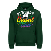 Forest Green 1 worlds gayest dad funny fathers day lgbt pride r Urban Hoodie - tuanDangUi