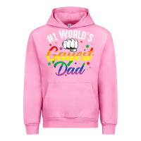 Fuchsia Pink 1 worlds gayest dad funny fathers day lgbt pride r Urban Hoodie - tuanDangUi